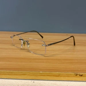 Ray-Ban RB 8502 1003 Titanium Eyeglasses Rectangular Metal Frame Only 50-17 135 - Picture 1 of 9