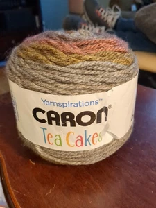 NEW Caron Tea Cakes Yarn 204 Yd 8.5 Oz Acrylic & Wool 6 Wt GINGER SPICE 20002 - Picture 1 of 5