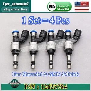 4 inyectores de combustible 12633784 para Chevrolet Equinox GMC Terrain Buick Regal 2,4 L - Imagen 1 de 9