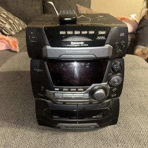 Panasonic SA-AK25 5 CD Changer Dual Tape Stereo System Remote Control No Speaker - Bild 1 von 1