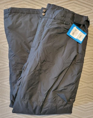 Pantalones de nieve Columbia para hombre talla Lg negros impermeables aislados Foto 1 de 4