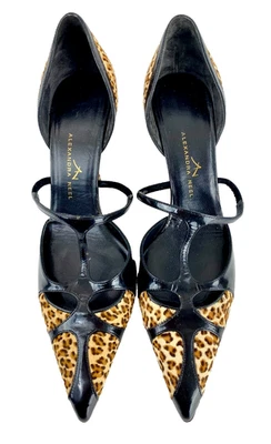 Zapatos de salón Alexandra Neel de cuero de lujo para mujer 39 tacones de diseñador 8,5 zapatos italianos Foto 1 de 4