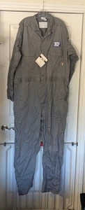 Mono crudo FR resistente al fuego Cat 2 algodón nailon gris H&P talla 2XL alto - Imagen 1 de 8
