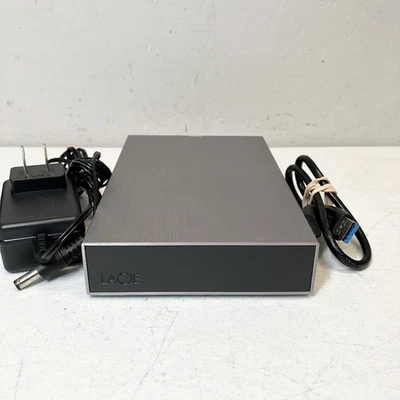 Lacie 2TB Minimus Aluminim External Portable HDD Hard Drive USB 3.0 w/ Cables - Image 1 of 4