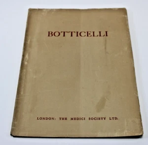 Botticelli London The Medici Society limitiertes Farbbuch von Richard James - Bild 1 von 9