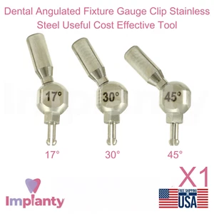 1x Clip de medidor de accesorio angulado dental preplanificado prótesis paralelismo máximo - Imagen 1 de 13