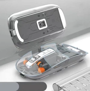 Wireless mouse mini mute Portable With magnetic attraction Rechargeable optics - Picture 1 of 17