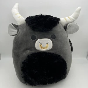 Squishmallows Lake the Black Bull with Gold Nose Ring 12"NWT Select Series - Picture 1 of 4