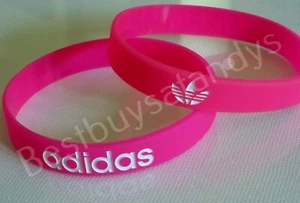 Adidas Sports 3D Silicone Wristband Baller Bands Bracelets With Logo  - Picture 1 of 21