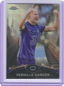 2022-23 TOPPS CHROME UEFA WOMENS PERNILLE HARDER CROWNING MOMENTS CM-10 CHELSEA - Picture 1 of 2