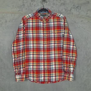 Woolrich Flanellhemd Herren Medium Trout Run Outdoor rot kariert - Bild 1 von 7