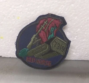US Air Force - 7319 bestickter Aufnäher mit rotem Pferd - Bild 1 von 3