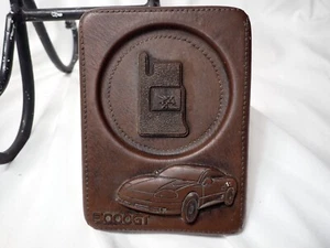 Mitsubishi 3000gt Leather desktop tabletop coin holder phone holder promotional - Picture 1 of 4