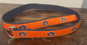 University of Auburn Moonshine Fabric D-Ring Belt Men’s Sz M Orange Blue White
