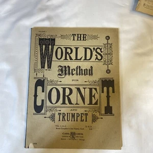 1 St. Edition World's Method for Cornet & Trumpet Vol. 1-2-3 Jean White 1887 - Picture 1 of 1