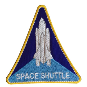 Space Shuttle Embroidered Iron on Sew on Patch Badge For Clothes - Picture 1 of 1