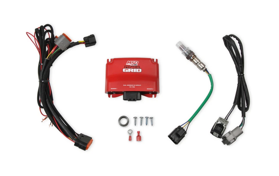 MSD 7766 Power Module Power Grid Red Dual Wide Band O2 Sensors Wiring Included - Image 1 of 1