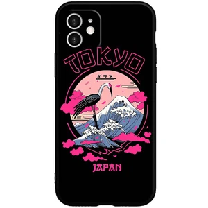 Japanese Red-crowned Crane & Great Wave Case For Iphone 16 15 14 13 12 11 ProMax - Picture 1 of 2