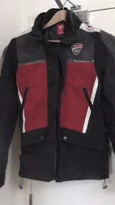 Ducati Corse Tex Summer Fabric Jacket Dainese Black Red White Size 52 EU - Picture 1 of 9