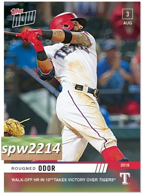 2019 Topps Now Rougned Odor #629 Walk-Off HR in 10th - Image 1 of 1
