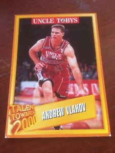 UNCLE TOBYS TALENT TOWARDS 2000 CARD #8 ANDREW VLAHOV, BASKETBALL