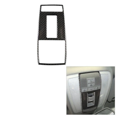 Cubierta de luz de lectura delantera de fibra de carbono para Mercedes Benz clase C W204/W212 Foto 1 de 4