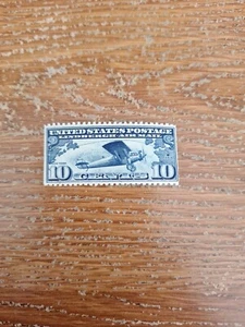 US Stamp Airmail # C10 - 1927 10¢ Spirit of St. Louis. MNH Og - Picture 1 of 3