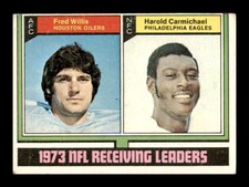 1974 Topps Fred Willis Harold Carmichael #330 Houston Oilers Philadelphia Eagles
