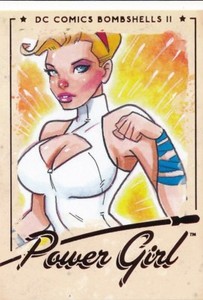 #14 POWER GIRL 2018 Cryptozoic DC Bombshells Series 2 Patrick Finch