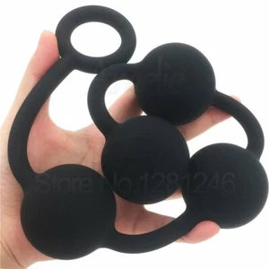 Extra Large Huge Silicone Anal Ball Beads Butt Plug Dilator Advanced Anal SexToy - Picture 1 of 12
