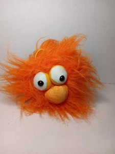RARE Vintage Y2K Space Ballz Orange Plush Fine Toy Furr Ballz Animated Works - Picture 1 of 2