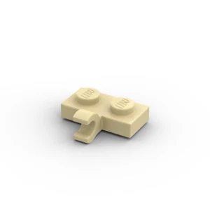 Lego 10x Platte mit Clip 1x2 plate with clip 11476 beige tan - Picture 1 of 1