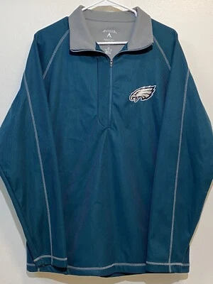 Antigua Desert Dry Xtra-lite Philadelphia Eagles Fútbol 1/4 Cremallera Camisa Adulto M Foto 1 de 4