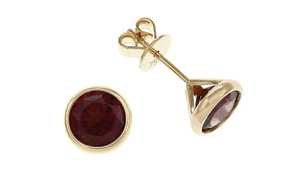 Ohrstecker 750/- Roségold mit Rhodolithen WERT 2.300 € - 71338533 - Picture 1 of 1