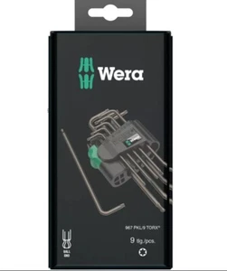 WERA Winkelschlüssel-Satz BlackLaser für TORX 967 PKL/9 9-teilig - Bild 1 von 1