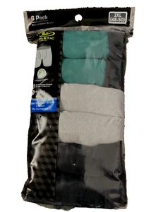 ATHLETIC WORKS 6 Pk. PERFORMANCE LONG BOXER BRIEF Multi-Color 9" Inseam Sz. 3XL - Picture 1 of 5