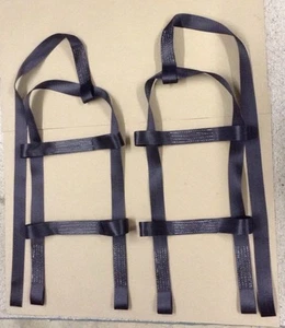 Demco Kar Kaddy Basket Straps Tow Dolly Wheel Net LOOP END Black USA 2T - Bild 1 von 2