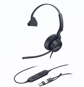 Yealink UH46 Mono Teams USB-C/A Microsoft Certified Teams USB Wired Headset 3-No - Picture 1 of 1