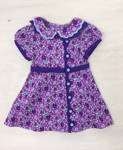 American Girl Doll RUTHIE Floral Dress Meet Outfit Purple Dress Only - Picture 1 of 5