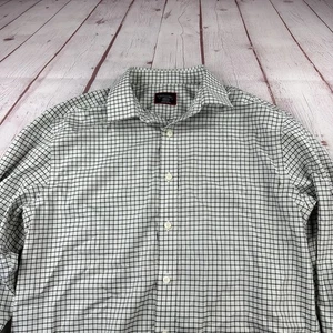 Camisa UNTUCKIT sin arrugas a cuadros con botones informal para hombre talla M - Imagen 1 de 8