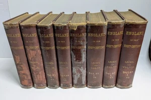 A History of England in the Eighteenth Century 8 Vols HC Lecky 1890 - Picture 1 of 24