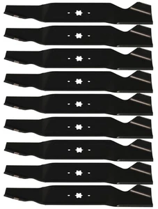 9 USA Mower Blades® for Cub Cadet 742-0677 942-0677 OCC-742-0677 54" Deck - Picture 1 of 6