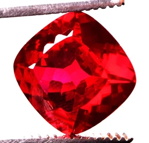 15.3 Cts. Natural Mozambique Red Ruby Cushion Shape Certified Gemstone - Picture 1 of 4
