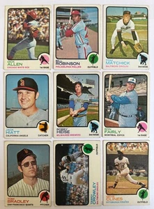 1973 Topps Baseball 25 Karten Lot (niedrige Qualität mit HOFer, Minor Stars, Rookies) - Bild 1 von 3