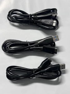 3X External Hard Drive Cord, Replacement USB 3.0 to Micro-B Super Speed/Charge - Picture 1 of 4