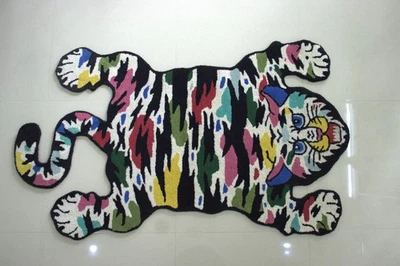 Hand-Tufted Unique Tiger Decor for Kids Room, Boho Home, or Nursery - Image 1 of 4