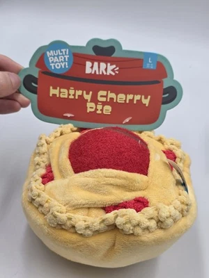 Bark Box Dog Toy Cherry Pie Thanksgiving Ball Center Crinkle Large - Image 1 of 4