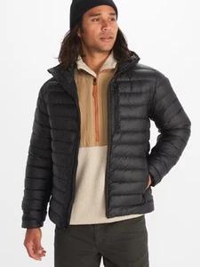Marmot Men's Down Filled Highlander Hooded Puffer Jacket in Black - 2XL - Picture 1 of 5