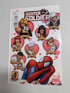 Winter Soldier #2 (2012, Marvel) 50 Years of Spider-Man Variant Valentines (V) - Picture 1 of 1