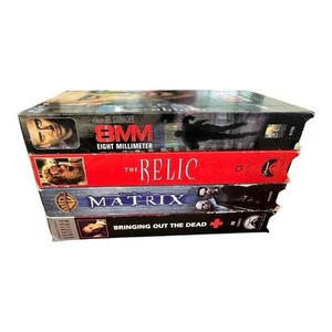VHS Lot - 8MM / Matrix / The Relic / Bringing Out The Dead Movies - Picture 1 of 2